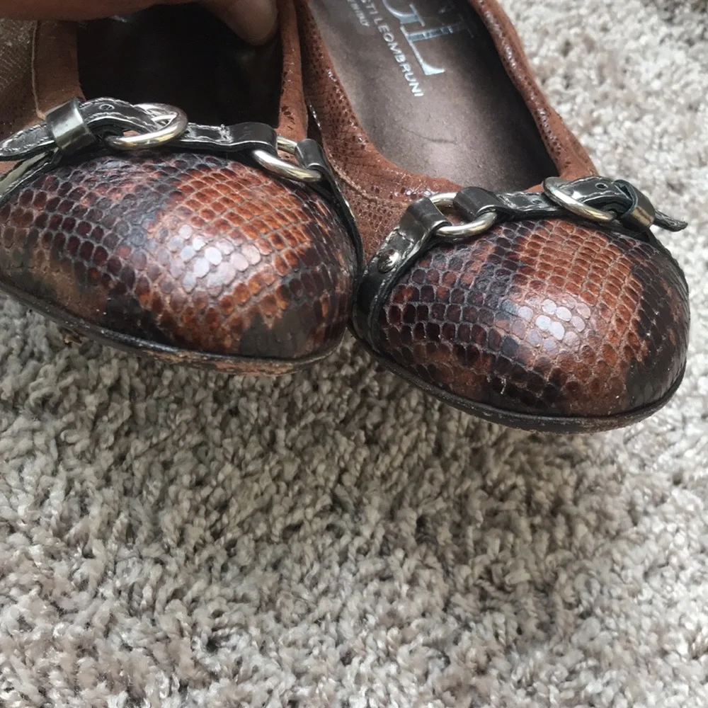 Attilio Giusti Leombruni Cap toe wedges size 38 EU 8 US